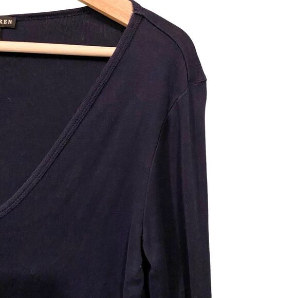 Vintage Ralph Lauren V-neck Long Sleeve Sweater in Size Medium Made in USA - Picture 6 of 8